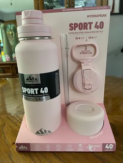 Hydrapeak Sport 40 Pink Insulated Water Bottle 40 oz