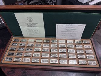 The Franklin Mint Sterling Silver Ingots 1971 Proof Set