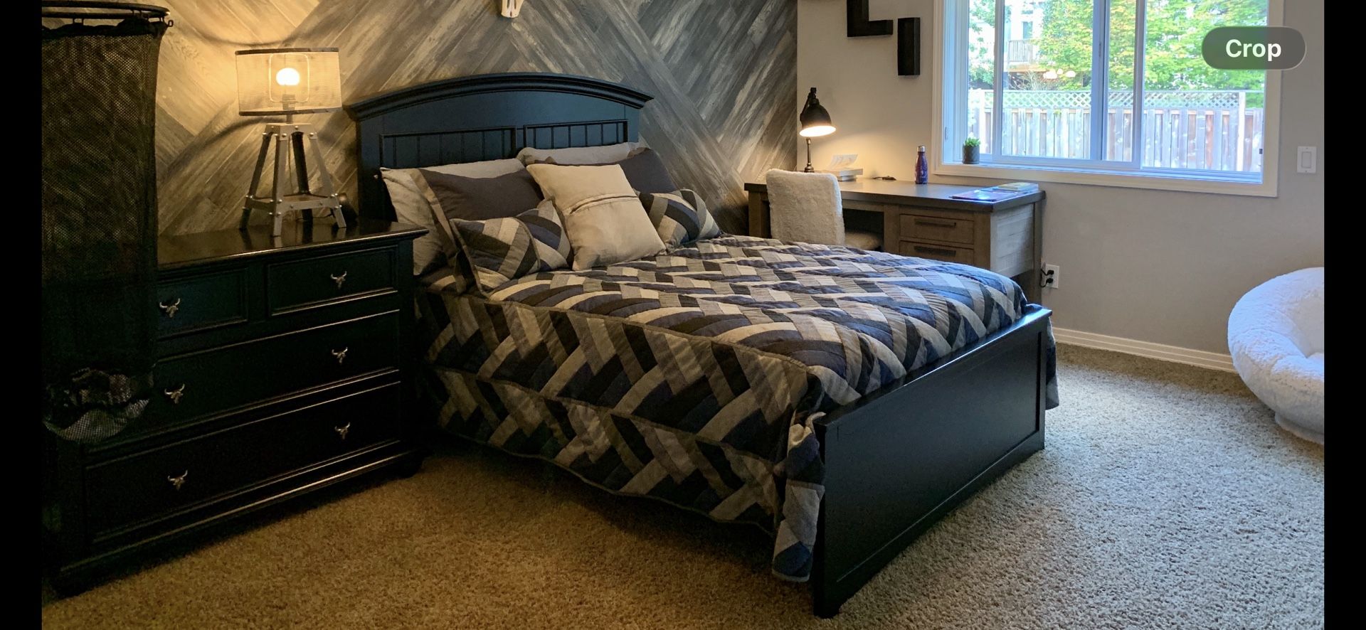 Kids Bedroom Furniture Set (Bed Frame, Dresser, Night stand)