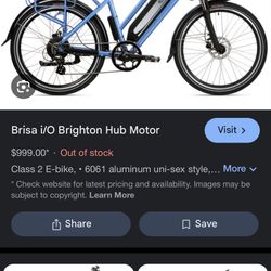 light blue electric bike with basket Price Is Negotiable