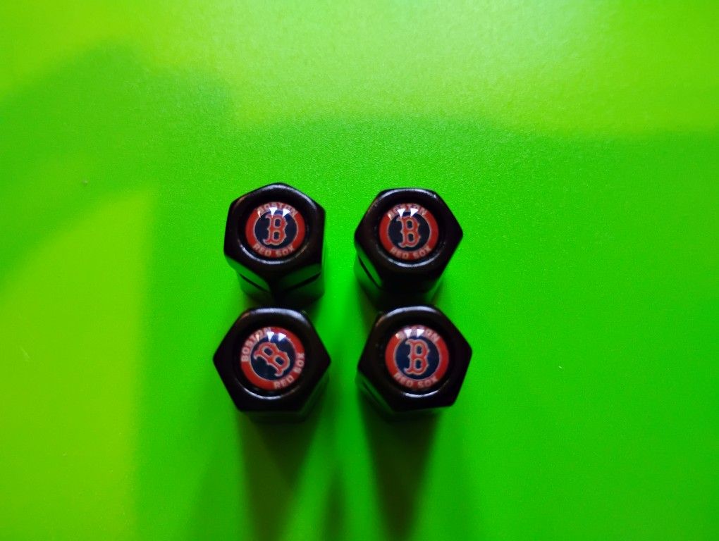 Boston Red Sox Tire Valve Caps NEW 
