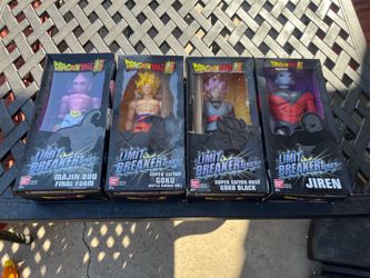 Dragon Ball Super Limit Breaker Series 12" Figure Lot Goku Buu Jiren Goku Black