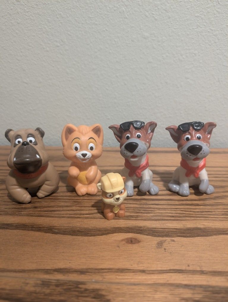 Vintage McDonald's & Disney's 1989 Oliver & Company set of 4 VG