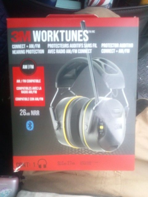 3M WORK TUNES AM/FM BLUETOOTH HEADPHONES