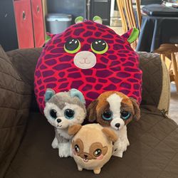 TY And Squeezamals Plushies