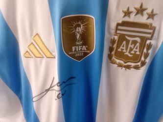 Lionel Messi autographed jersey