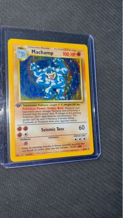 Pokemon Cards First Edition Base Machamp