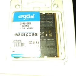 Crucial 96gb Ddr5 Ram New In Box 