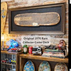 1970s Caster Skateboards Deck – Original Mid 70s California Plank