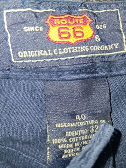 Route 66 corduroy blue pants SIZE 40 X 32