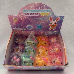🎀 Hello Kitty Glitter Squishy Set – 12 Count ✨