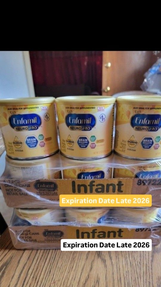 ENFAMIL NUERO PRO
7.2 OUNCE CANS
18 CANS AVAILABLE FOR
$220 CASH/ZELLE
ALL BRAND NEW
*****DELIVERY IS AVAILABLE*****