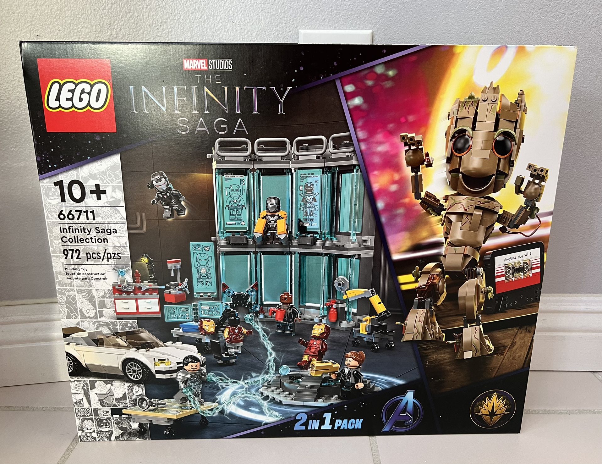 New Lego The Infinity Saga: Marvel Baby Groot Iron Man, In