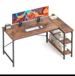 Home office desk rustic wood