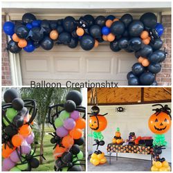 Halloween balloon decorations