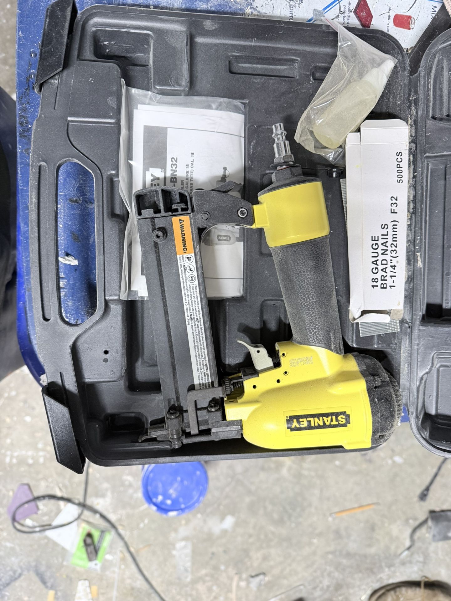 STANLEY Tool  Brad Nailer SBN125, 18 Gauge, in Hard Case