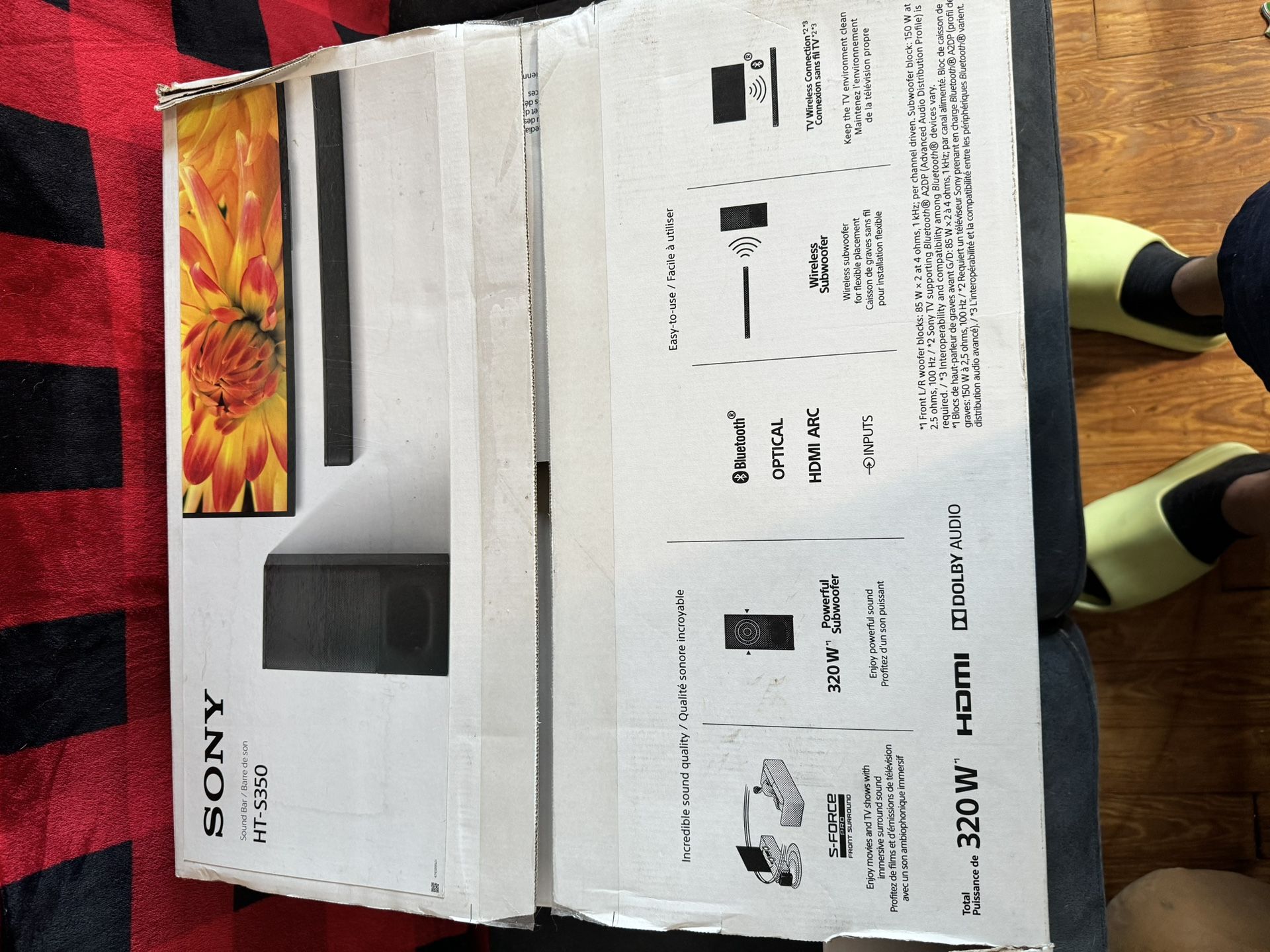 Sony HT-S350 Soundbar And Subwoofer