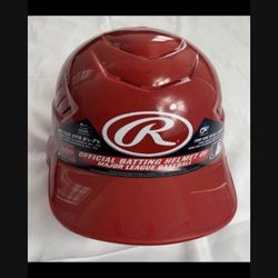 Rawlings Adult Coolflo Molded Batting Helmet SCARLET NEW 6.5 - 7.5