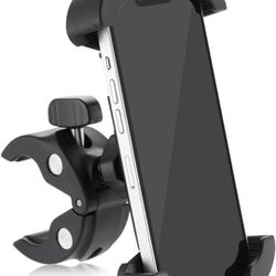 Universal Bike Phone Holder  Mount, 360 Degree Rotation & Corner Grip Clamps
