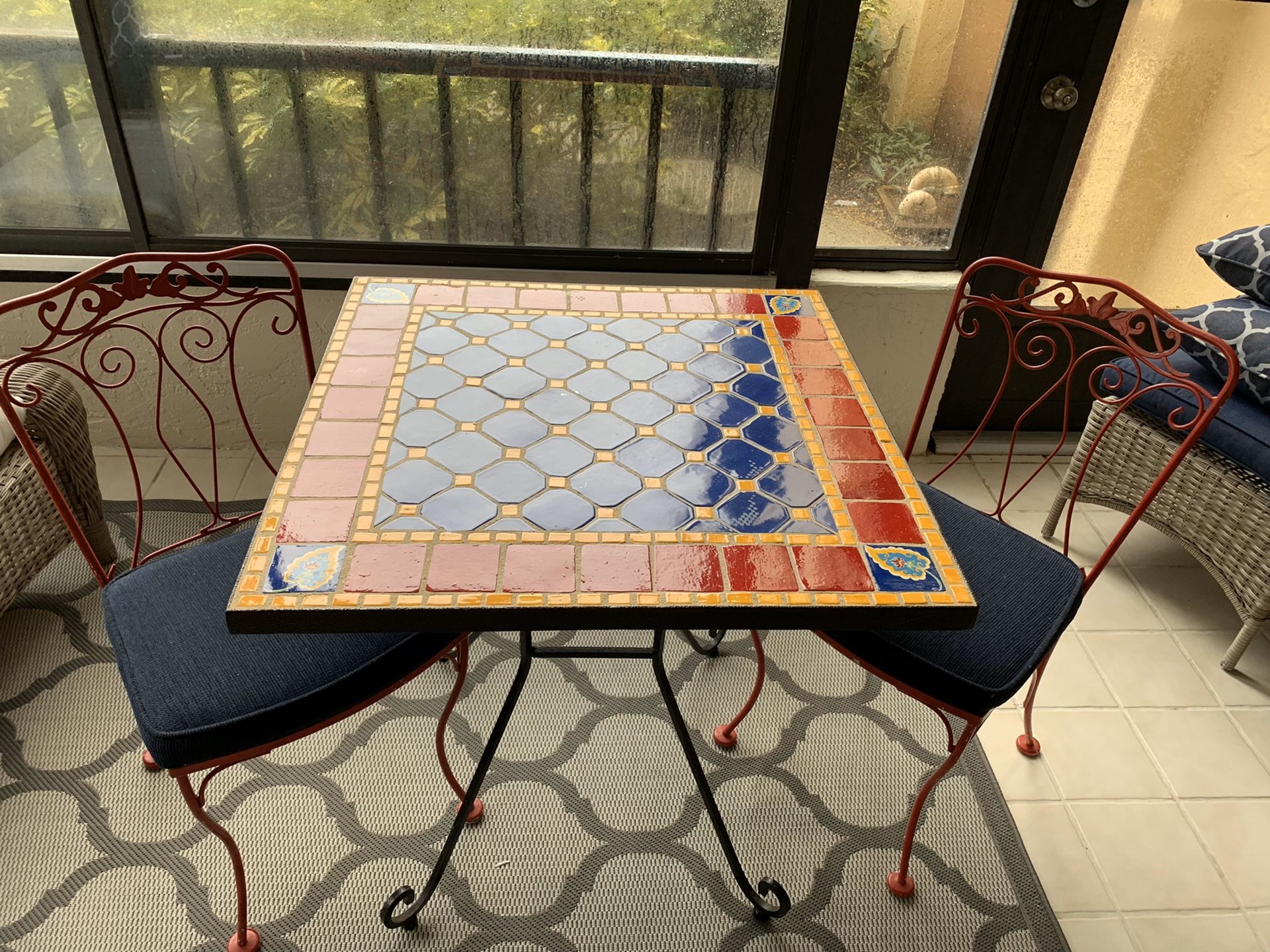 Tile Bistro Table Set