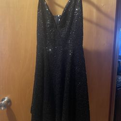 Black Sequin Dress