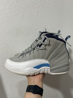 Jordan 12’s Wolf Grey/ University Blue