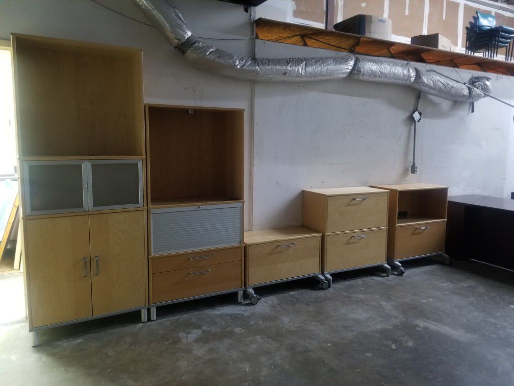 File Cabinets, bookcases, bookshelves all for $150