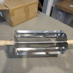 2 Pcs Set Stainless Steel Revolving Oblong Dough Cutter