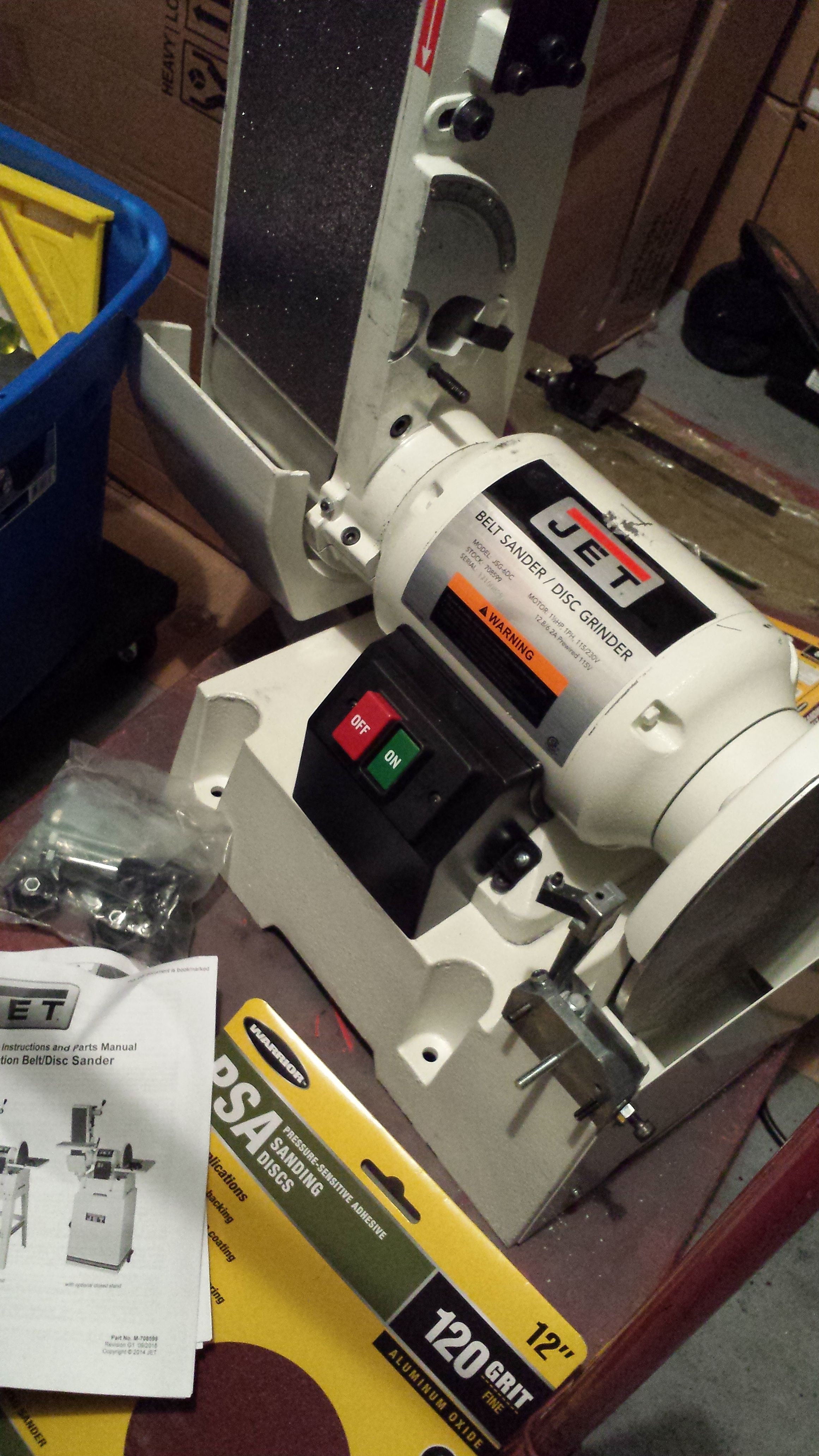Jet jsg6dc combination belt/disc sander heavy duty for Sale in Las Vegas, NV OfferUp
