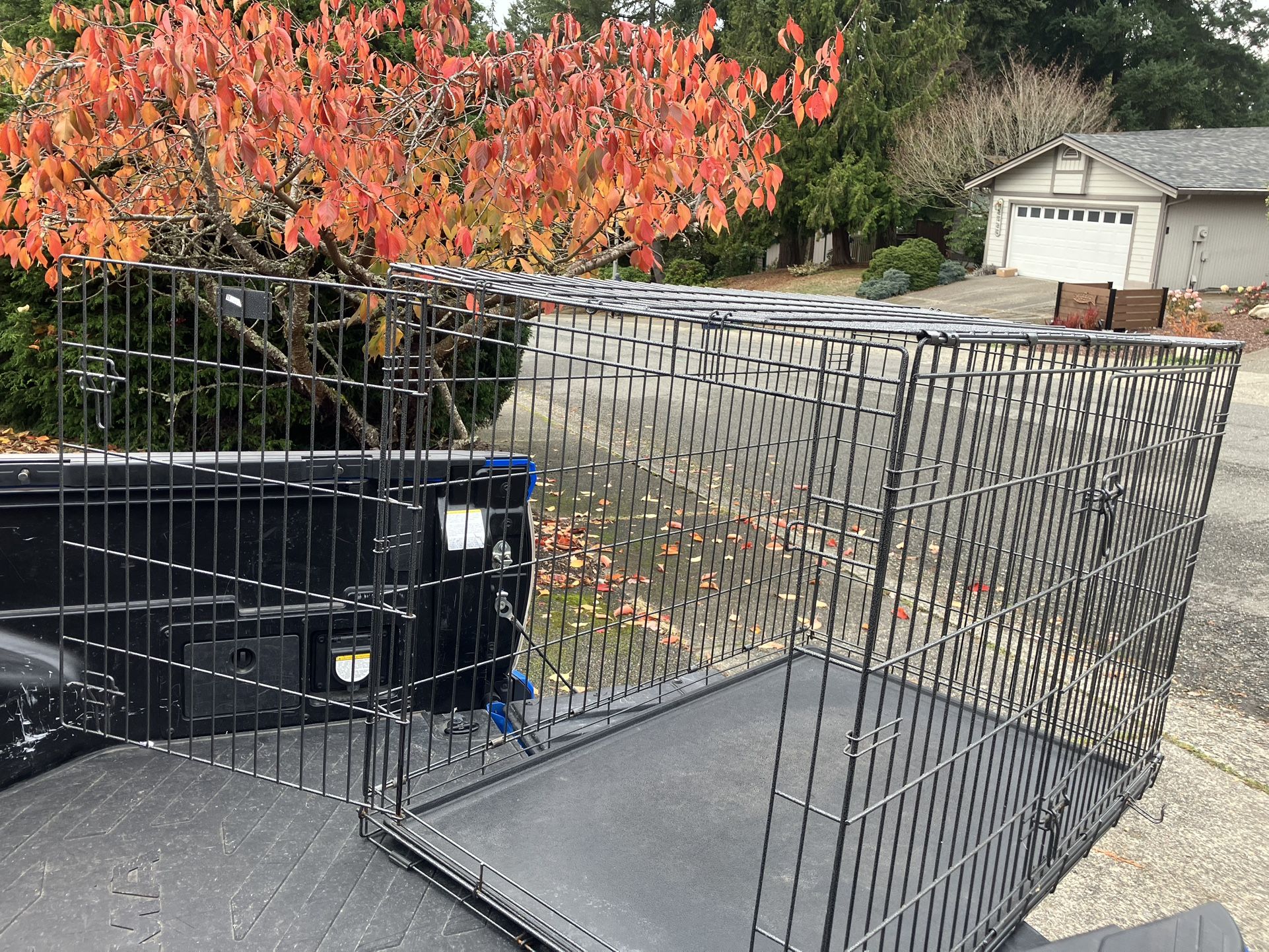 XXL Large Dog Kennel Crate Collapsible Like New 48”L by 30”W by 32” H