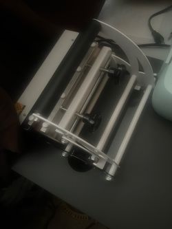 Cricut machine with heat press and mug press