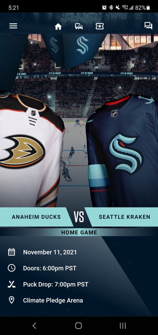 Seattle Kraken Vs. Anaheim Ducks