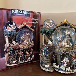 Music water globe Kirkland signature nativity