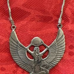 Egyptian Goddess Sterling Necklace