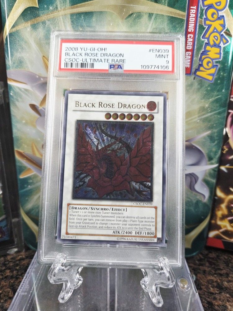 Yugioh Black Rose Dragon Ultimate Rare, PSA 9 - web.mtsn13ngawi.sch.id