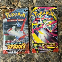 Pokémon Cards New Unopened! Scarlet Violet During Sparks And Mega Evolution