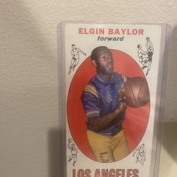 Elgin Baylor. 1969 Topps #35 Vintage LA Lakers  HOF Excellent Condition 