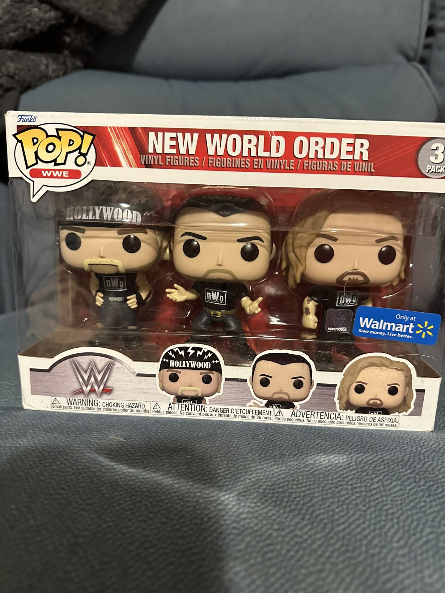 Funko POP NWO New World Order 3 Pack Walmart Exclusive WWE SCOTT HALL HOGAN NASH