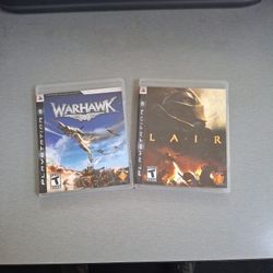 Lair & Warhawk games for Playstation 3