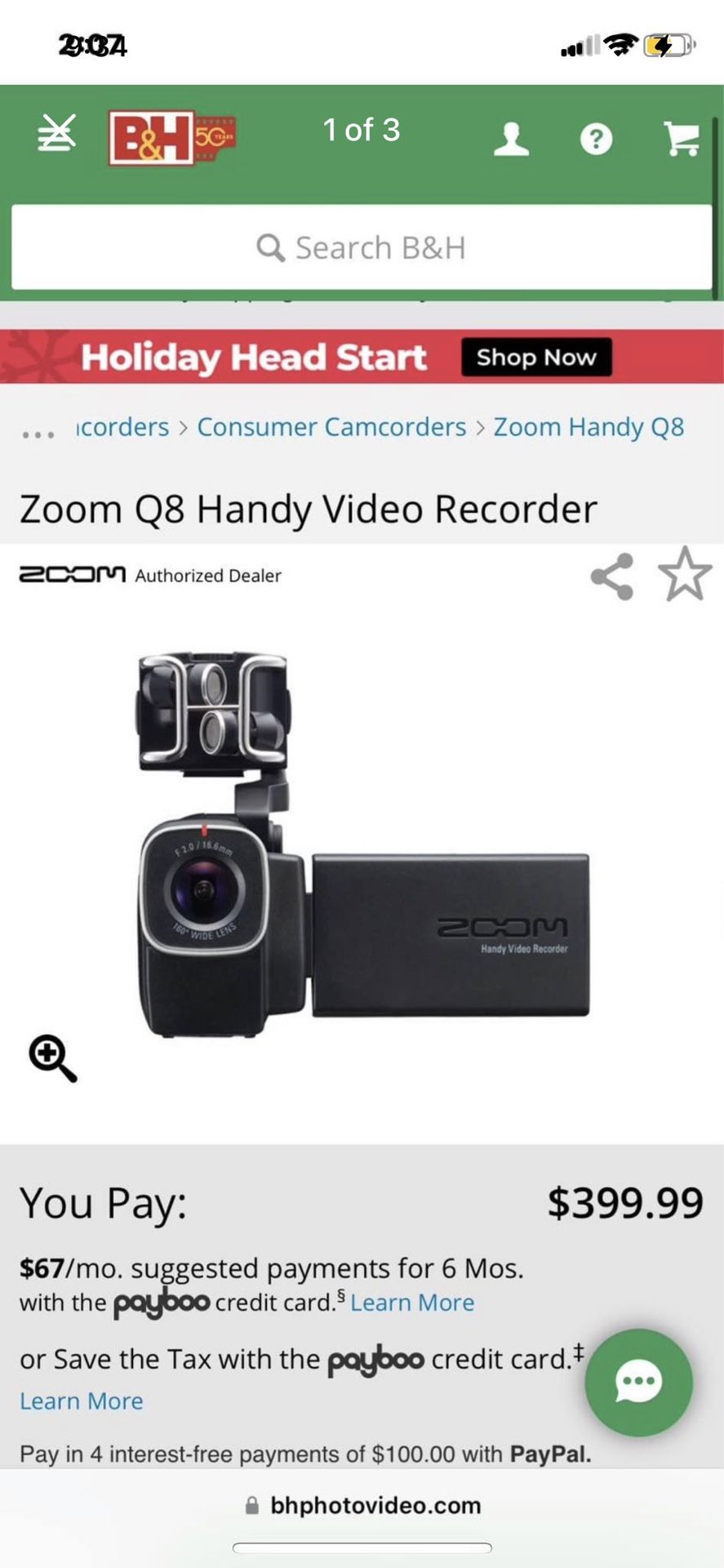 Zoom Handy Video Recorder