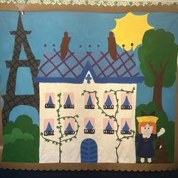 Birthday Backdrop Madeline In Paris (or for Kids Play, Acting)