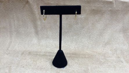 10k Gold Bamboo Small Earrings