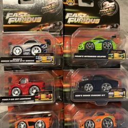 Jada Fast Furious 25 years Small Blocks Set Of 6 Adjustable Camber