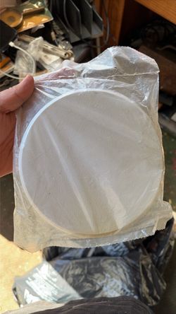 7” white textured wall protectors (5)