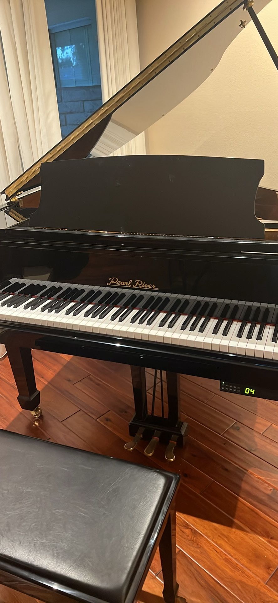 Baby grand piano. with. player system. like new