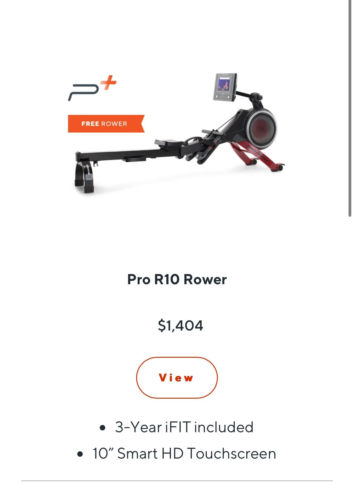 Proform R10 Rowing Machine