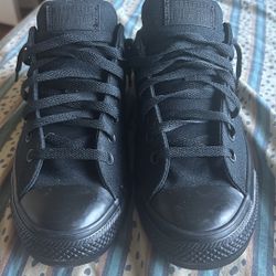 Converse Chuck Taylor All Star Low Top Black Monochrome Style 