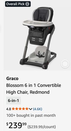 Graco Blossom 6 in 1 Convertible High Chair