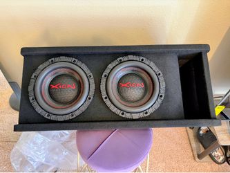 2 brand new 8 inch subwoofers dual 4 ohm 1000 rms 1600 watts max