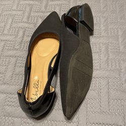 Abella True Comfort Black Flats Size 9